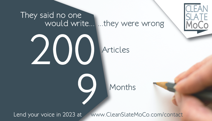 If Not Us, Who?  If Not Now, When?  Celebrating 200 Articles